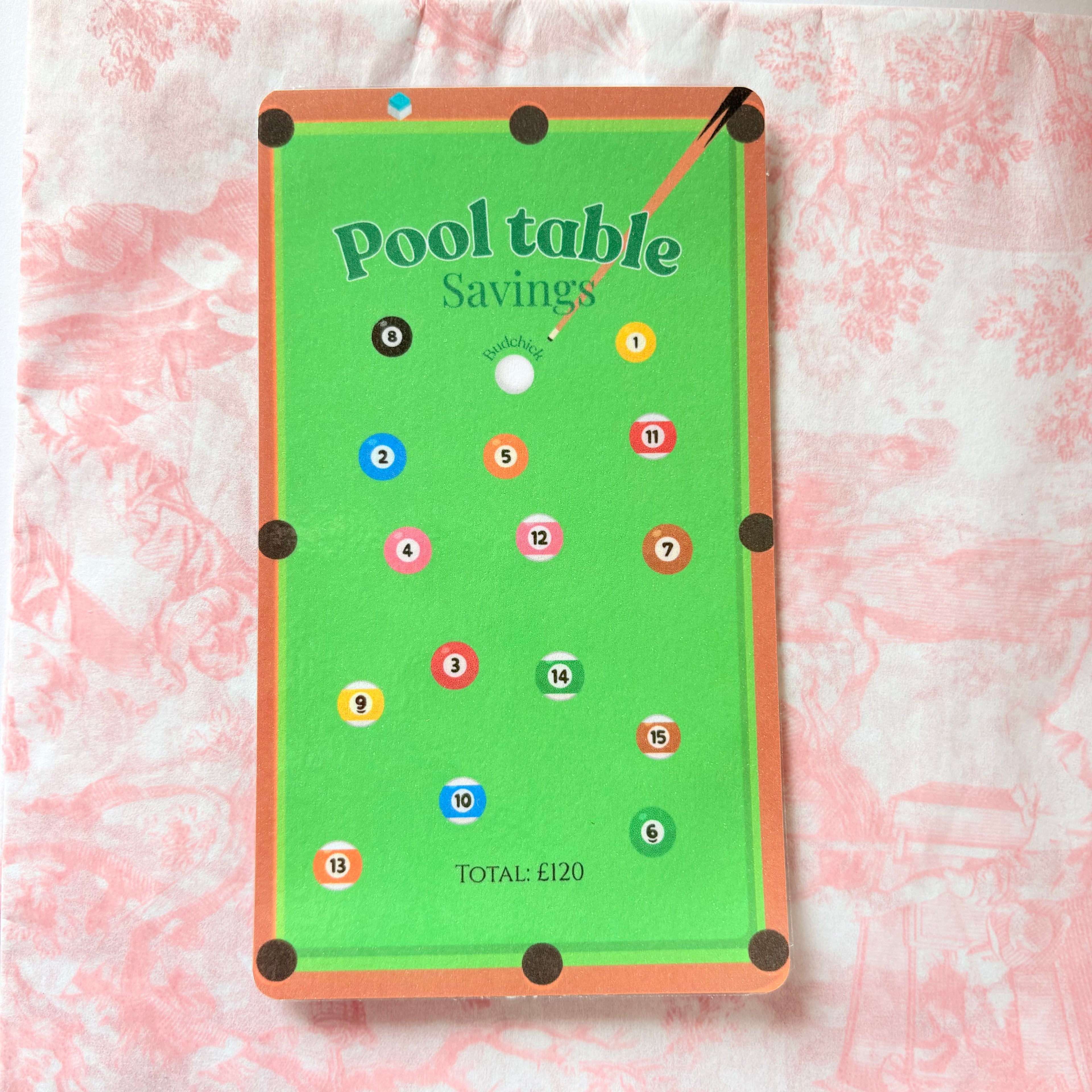 Pool table savings